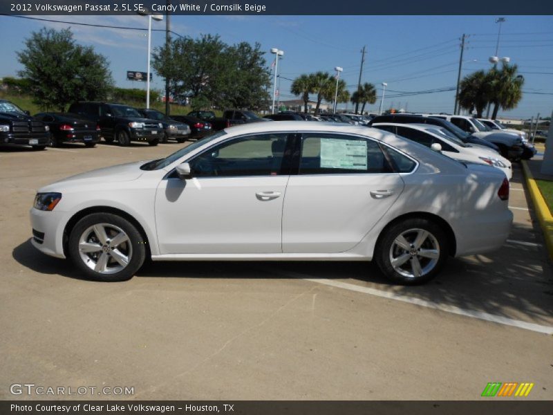 Candy White / Cornsilk Beige 2012 Volkswagen Passat 2.5L SE