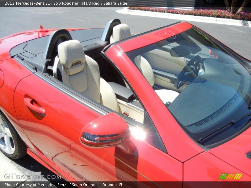 Mars Red / Sahara Beige 2012 Mercedes-Benz SLK 350 Roadster