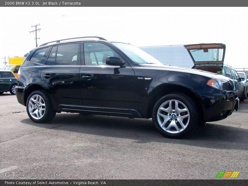 Jet Black / Terracotta 2006 BMW X3 3.0i