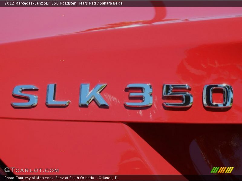 Mars Red / Sahara Beige 2012 Mercedes-Benz SLK 350 Roadster