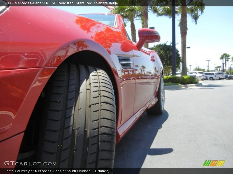 Mars Red / Sahara Beige 2012 Mercedes-Benz SLK 350 Roadster