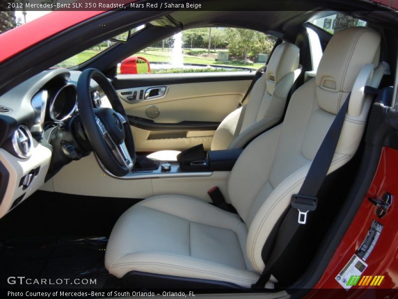 Mars Red / Sahara Beige 2012 Mercedes-Benz SLK 350 Roadster