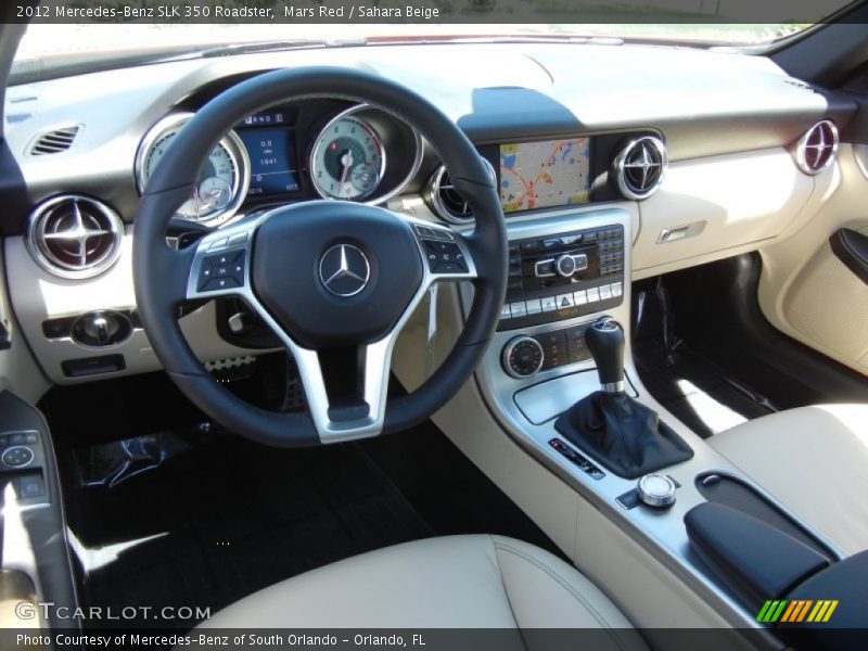 Mars Red / Sahara Beige 2012 Mercedes-Benz SLK 350 Roadster