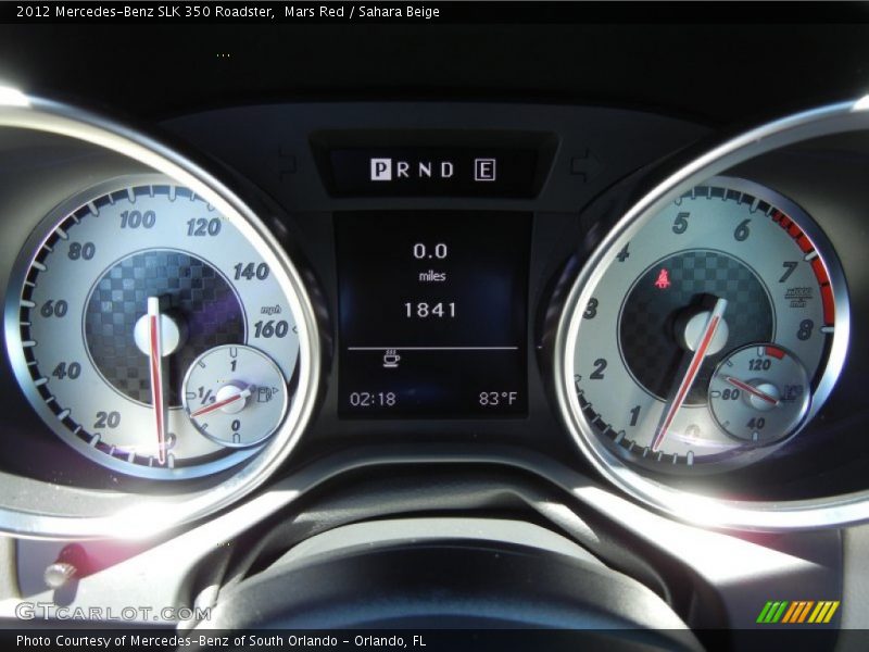 Mars Red / Sahara Beige 2012 Mercedes-Benz SLK 350 Roadster