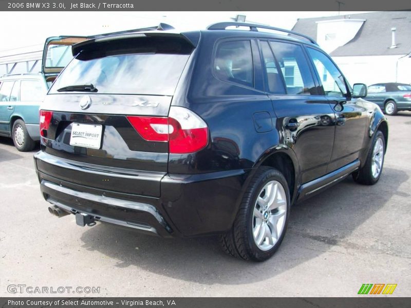Jet Black / Terracotta 2006 BMW X3 3.0i