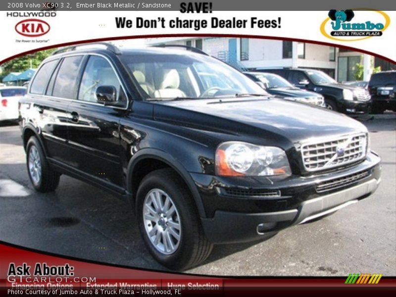 Ember Black Metallic / Sandstone 2008 Volvo XC90 3.2