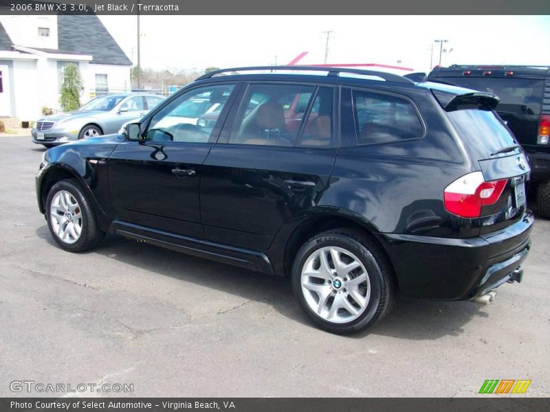Jet Black / Terracotta 2006 BMW X3 3.0i