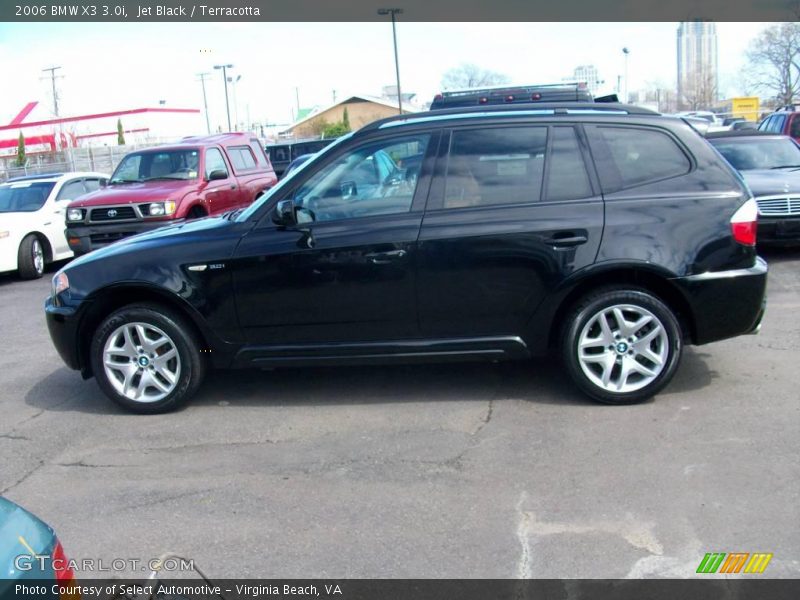 Jet Black / Terracotta 2006 BMW X3 3.0i