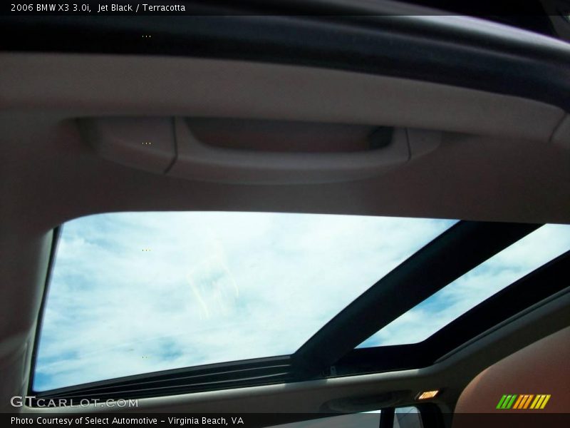 Jet Black / Terracotta 2006 BMW X3 3.0i