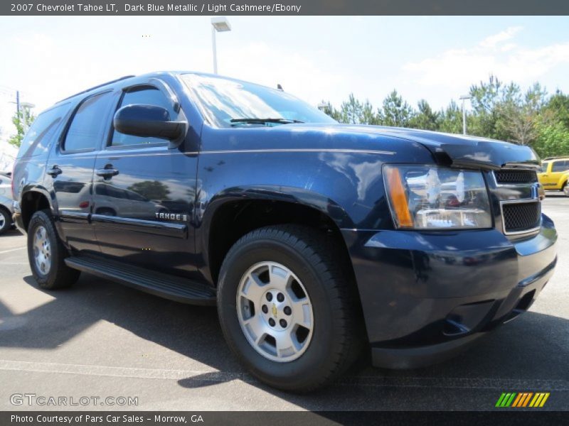 Dark Blue Metallic / Light Cashmere/Ebony 2007 Chevrolet Tahoe LT