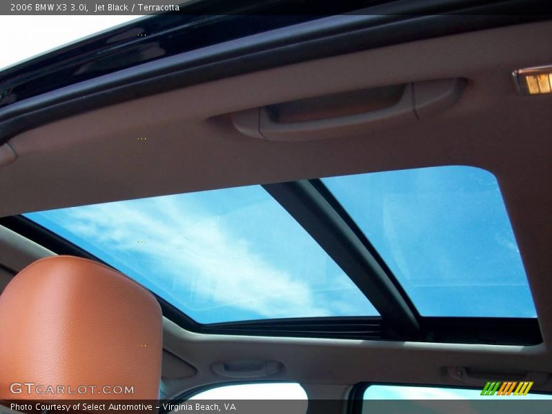 Jet Black / Terracotta 2006 BMW X3 3.0i