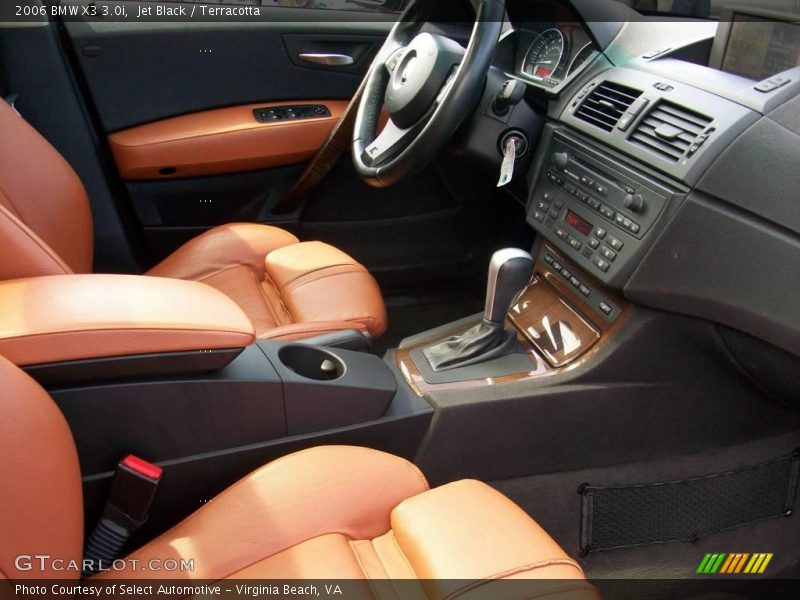 Jet Black / Terracotta 2006 BMW X3 3.0i