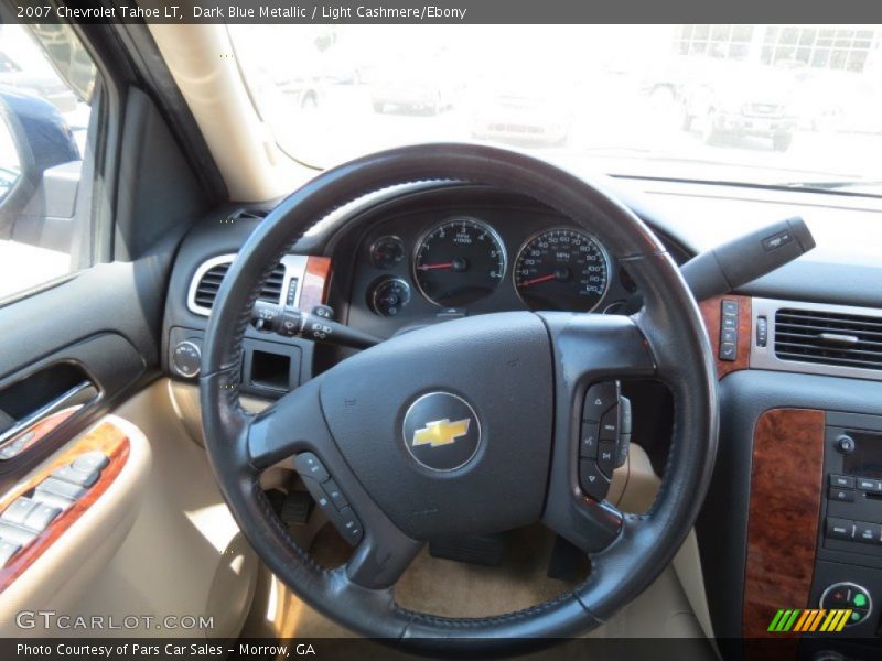 Dark Blue Metallic / Light Cashmere/Ebony 2007 Chevrolet Tahoe LT