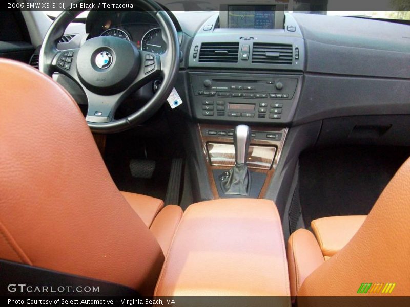 Jet Black / Terracotta 2006 BMW X3 3.0i