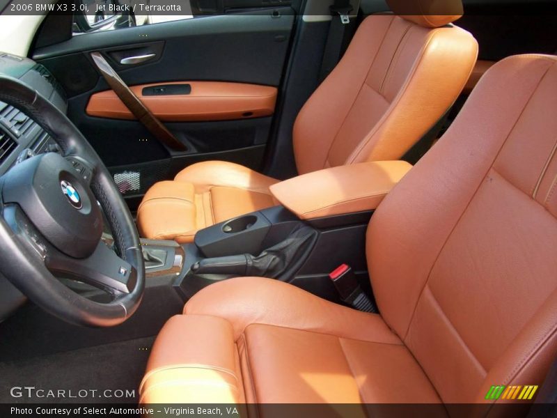 Jet Black / Terracotta 2006 BMW X3 3.0i