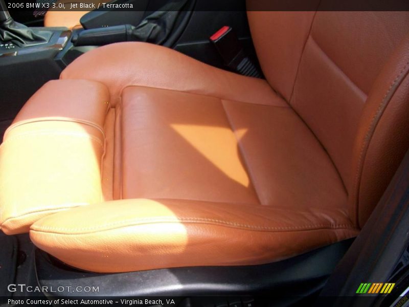 Jet Black / Terracotta 2006 BMW X3 3.0i