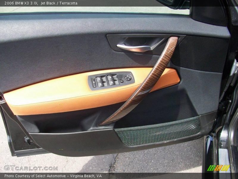 Jet Black / Terracotta 2006 BMW X3 3.0i