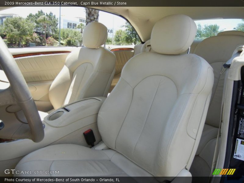  2009 CLK 350 Cabriolet Stone Interior