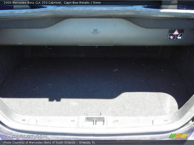 Capri Blue Metallic / Stone 2009 Mercedes-Benz CLK 350 Cabriolet