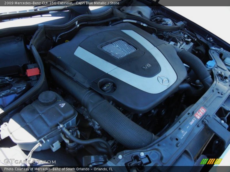 Capri Blue Metallic / Stone 2009 Mercedes-Benz CLK 350 Cabriolet