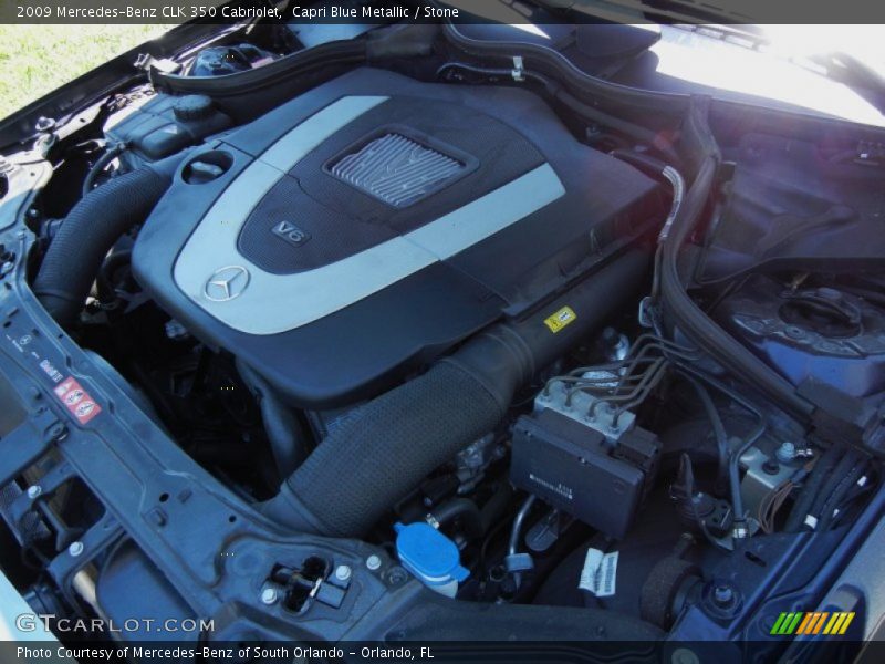 Capri Blue Metallic / Stone 2009 Mercedes-Benz CLK 350 Cabriolet