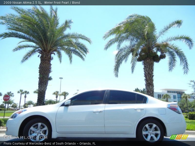 Winter Frost Pearl / Blond 2009 Nissan Altima 2.5 SL