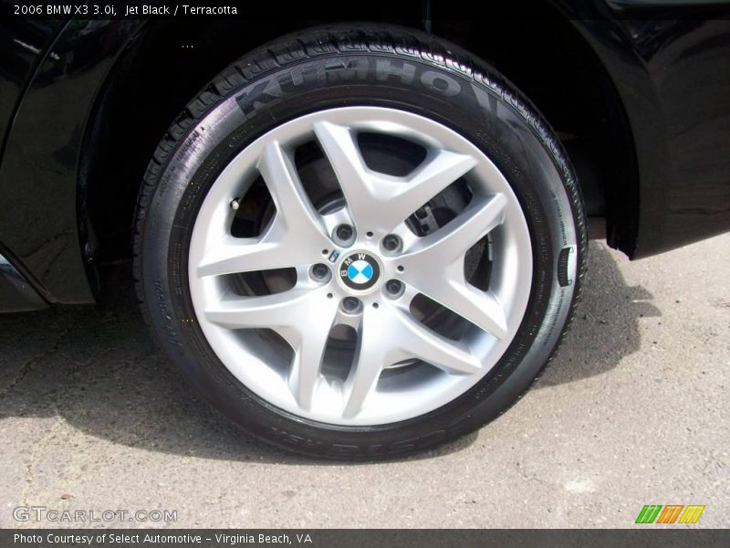 Jet Black / Terracotta 2006 BMW X3 3.0i