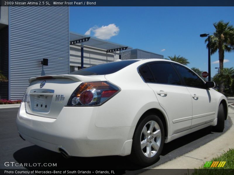 Winter Frost Pearl / Blond 2009 Nissan Altima 2.5 SL
