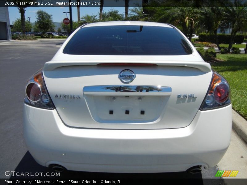 Winter Frost Pearl / Blond 2009 Nissan Altima 2.5 SL