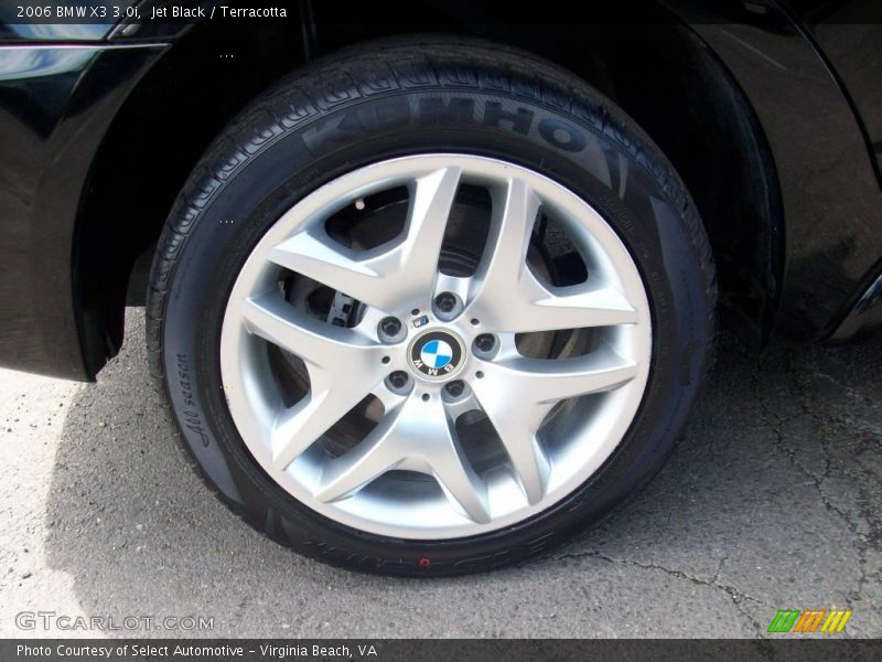 Jet Black / Terracotta 2006 BMW X3 3.0i