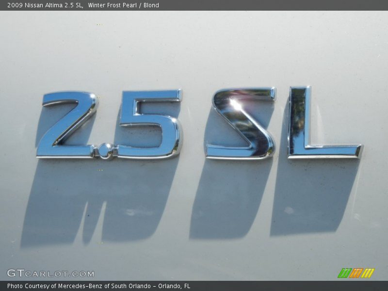 Winter Frost Pearl / Blond 2009 Nissan Altima 2.5 SL