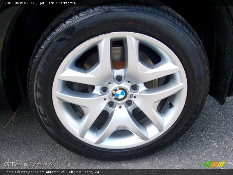 Jet Black / Terracotta 2006 BMW X3 3.0i