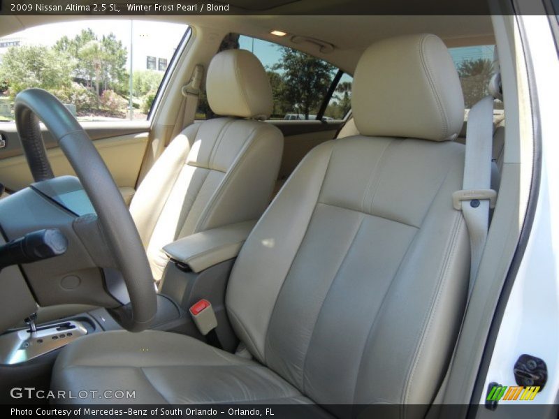 Winter Frost Pearl / Blond 2009 Nissan Altima 2.5 SL