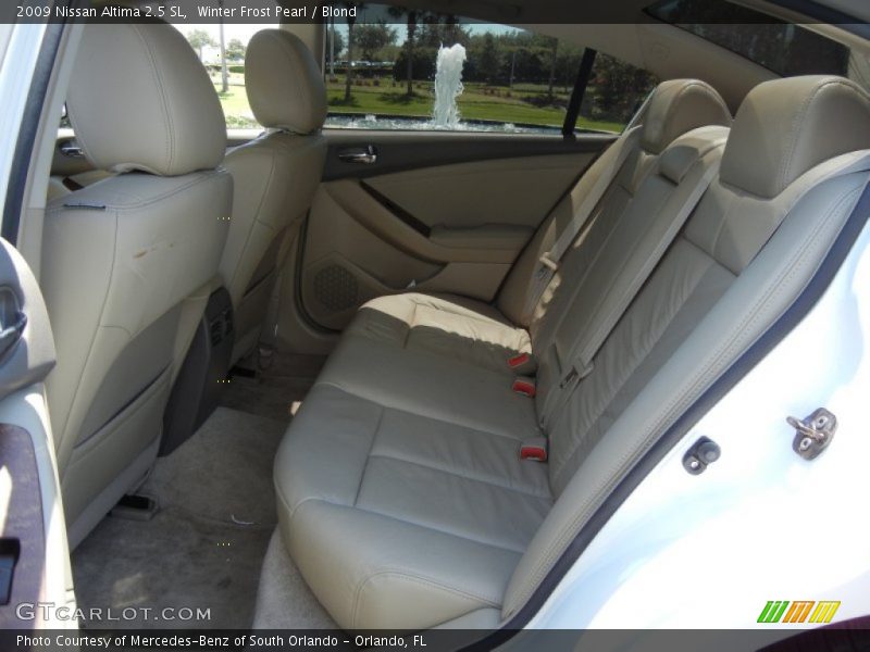 Winter Frost Pearl / Blond 2009 Nissan Altima 2.5 SL
