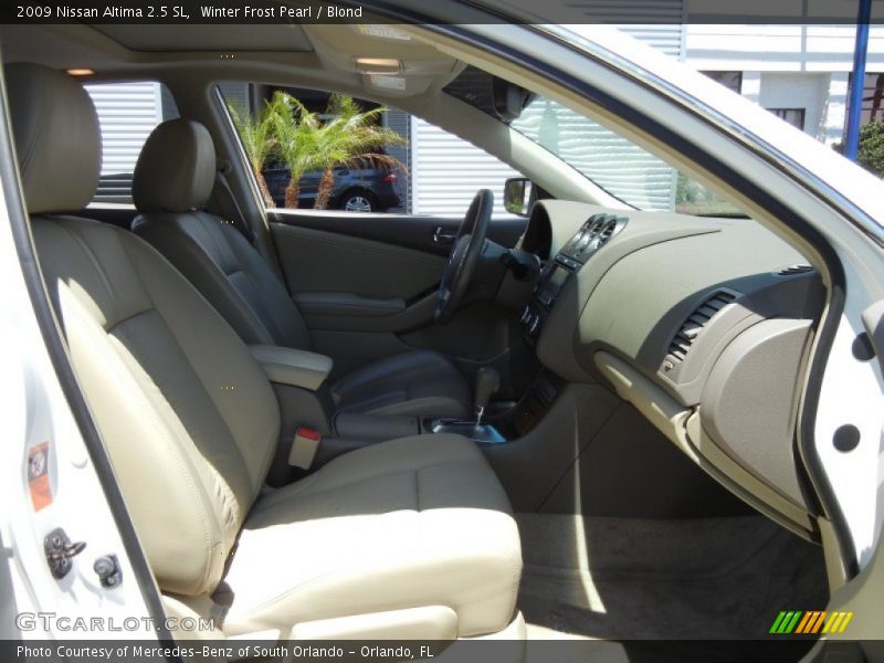 Winter Frost Pearl / Blond 2009 Nissan Altima 2.5 SL