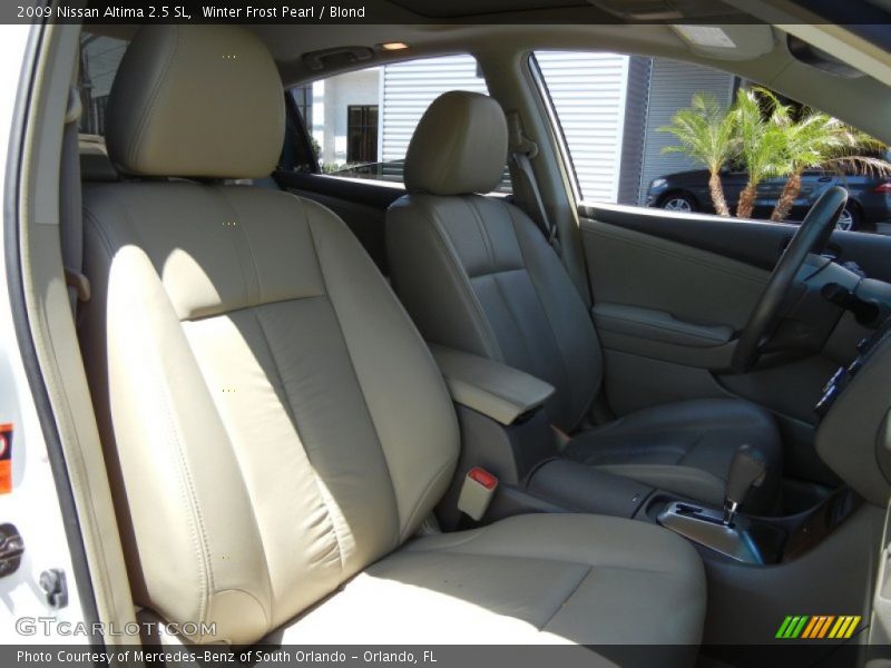 Winter Frost Pearl / Blond 2009 Nissan Altima 2.5 SL