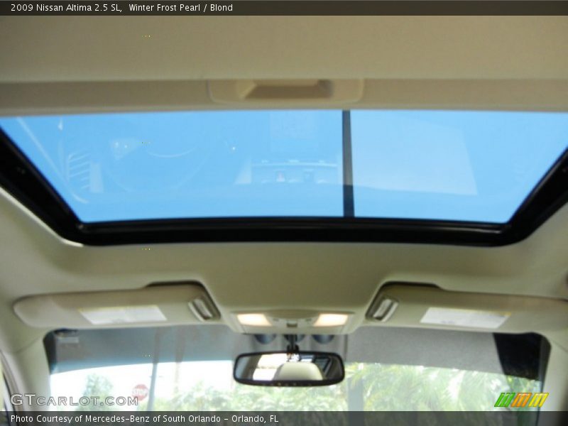 Winter Frost Pearl / Blond 2009 Nissan Altima 2.5 SL