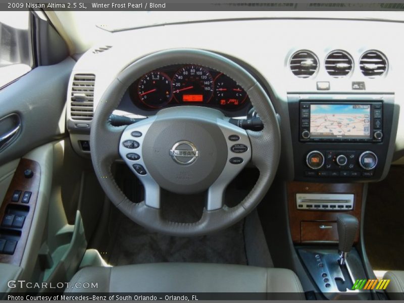 Winter Frost Pearl / Blond 2009 Nissan Altima 2.5 SL