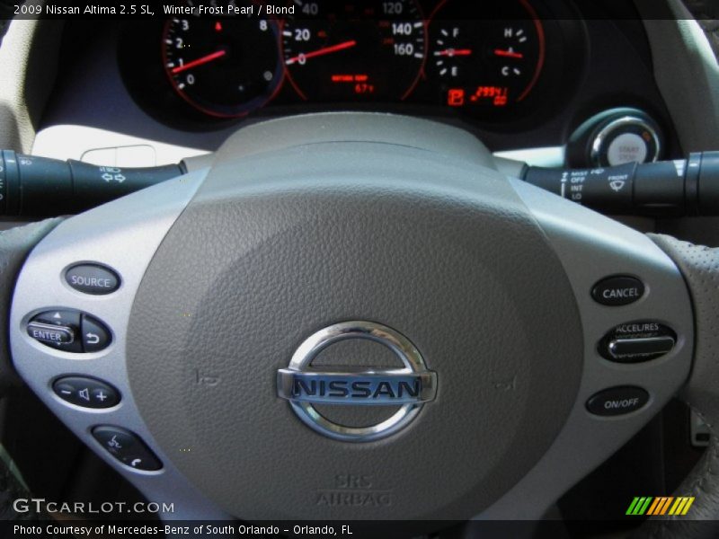 Winter Frost Pearl / Blond 2009 Nissan Altima 2.5 SL