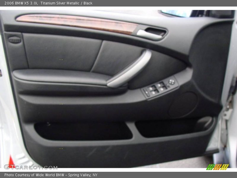 Titanium Silver Metallic / Black 2006 BMW X5 3.0i