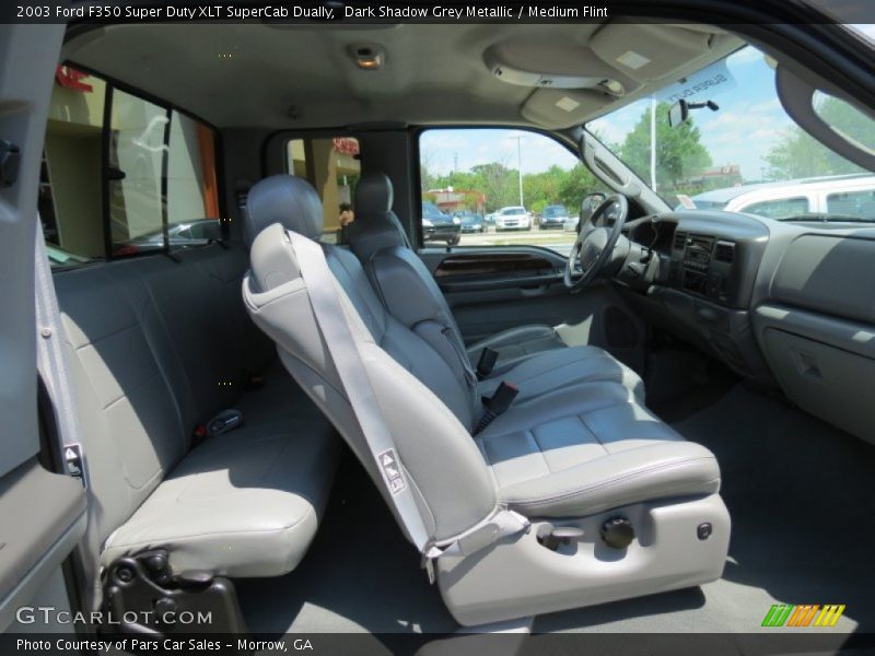 Dark Shadow Grey Metallic / Medium Flint 2003 Ford F350 Super Duty XLT SuperCab Dually