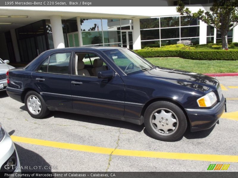 Black / Beige 1995 Mercedes-Benz C 220 Sedan