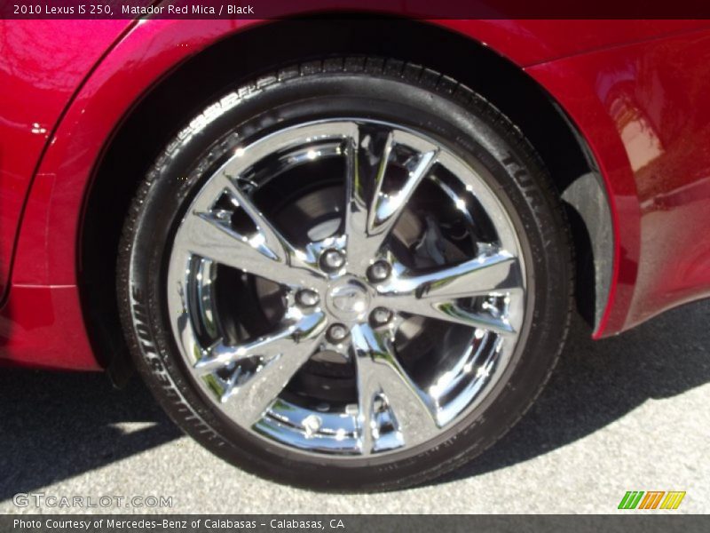 Matador Red Mica / Black 2010 Lexus IS 250