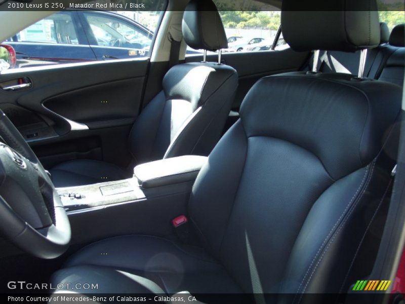 Matador Red Mica / Black 2010 Lexus IS 250