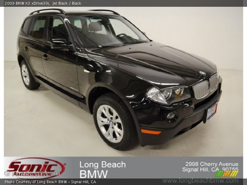 Jet Black / Black 2009 BMW X3 xDrive30i