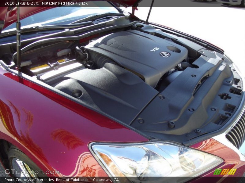 Matador Red Mica / Black 2010 Lexus IS 250