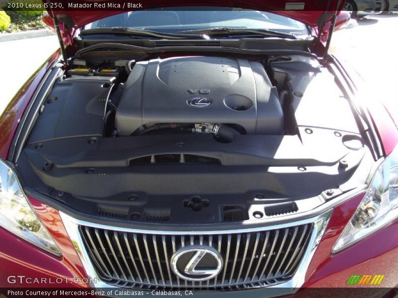 Matador Red Mica / Black 2010 Lexus IS 250