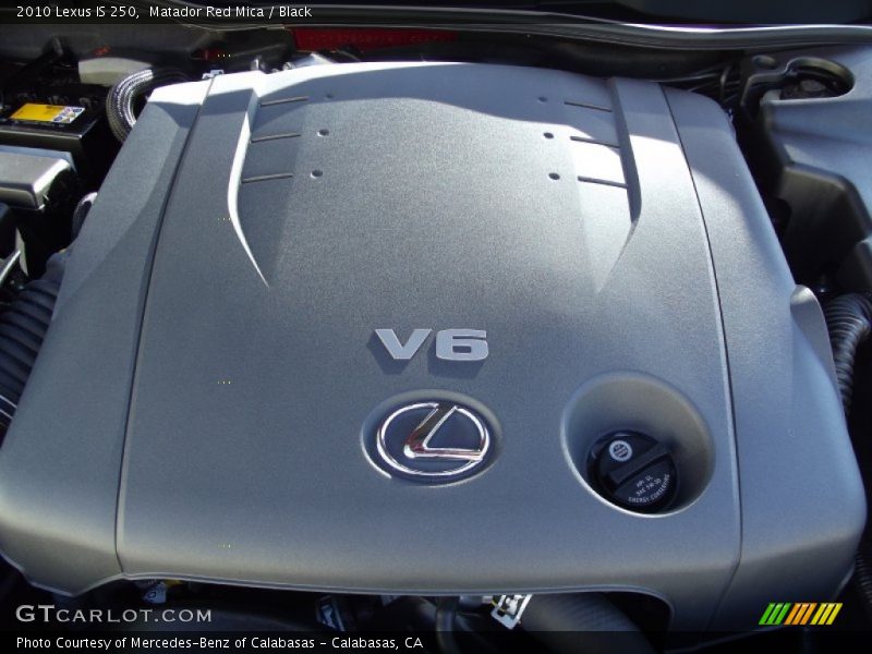 Matador Red Mica / Black 2010 Lexus IS 250
