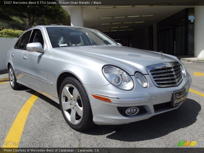 Iridium Silver Metallic / Black 2007 Mercedes-Benz E 550 Sedan