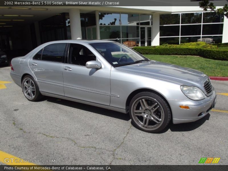Brilliant Silver Metallic / Charcoal 2002 Mercedes-Benz S 500 Sedan